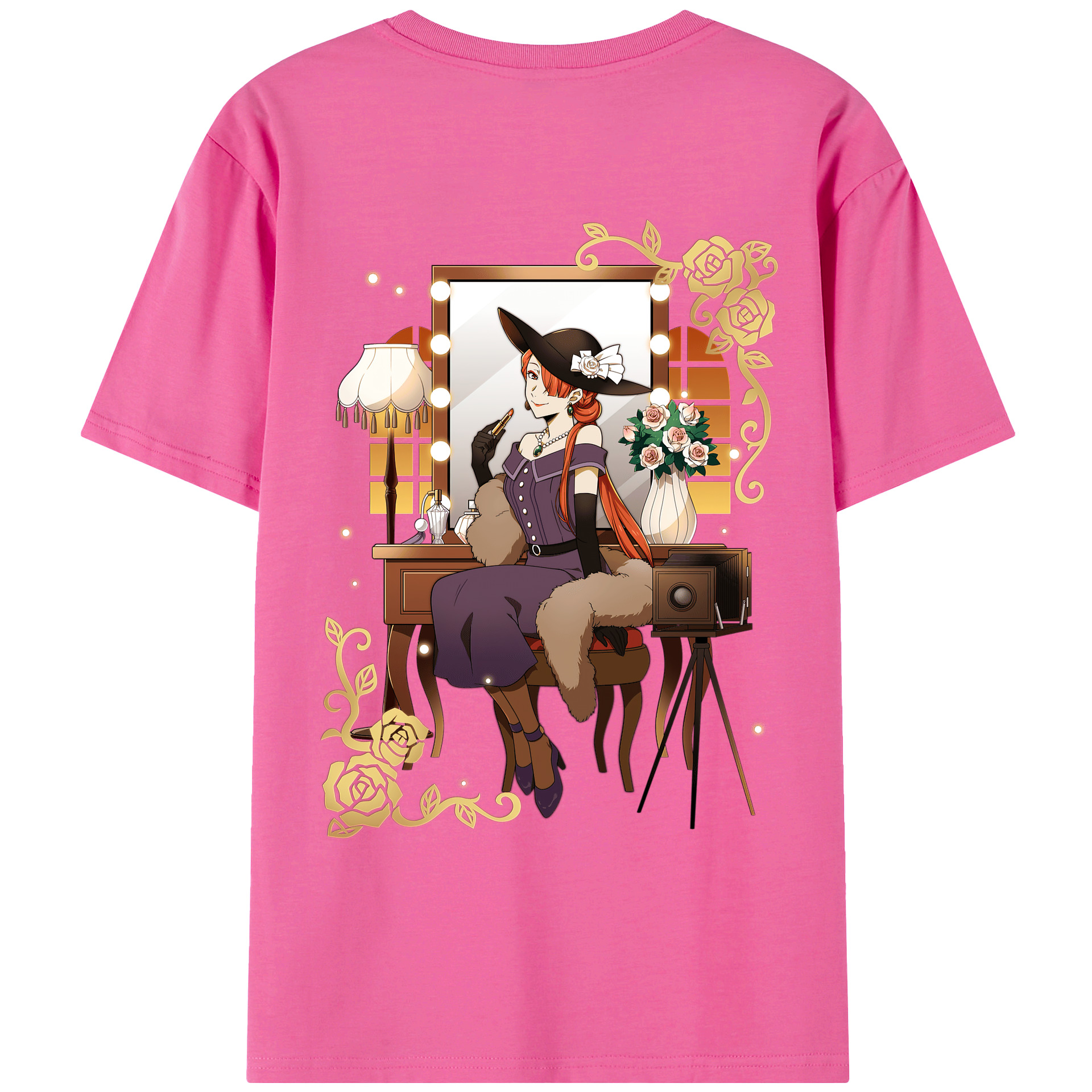 （画像用） 文豪ストレイドッグス Bungo Stray Dogs レディース半袖Tシャツ(バックプリント)